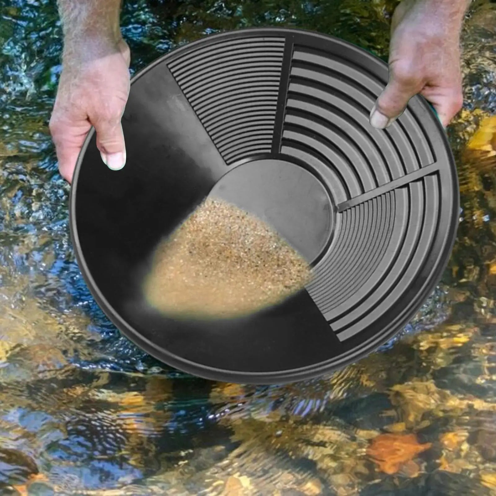 Plastic Gold Pan Basin NuggetMining Pan Dredging Prospecting River Tool Wash Gold Panning Equipment Gold Silver Metal Detector Zpaxo