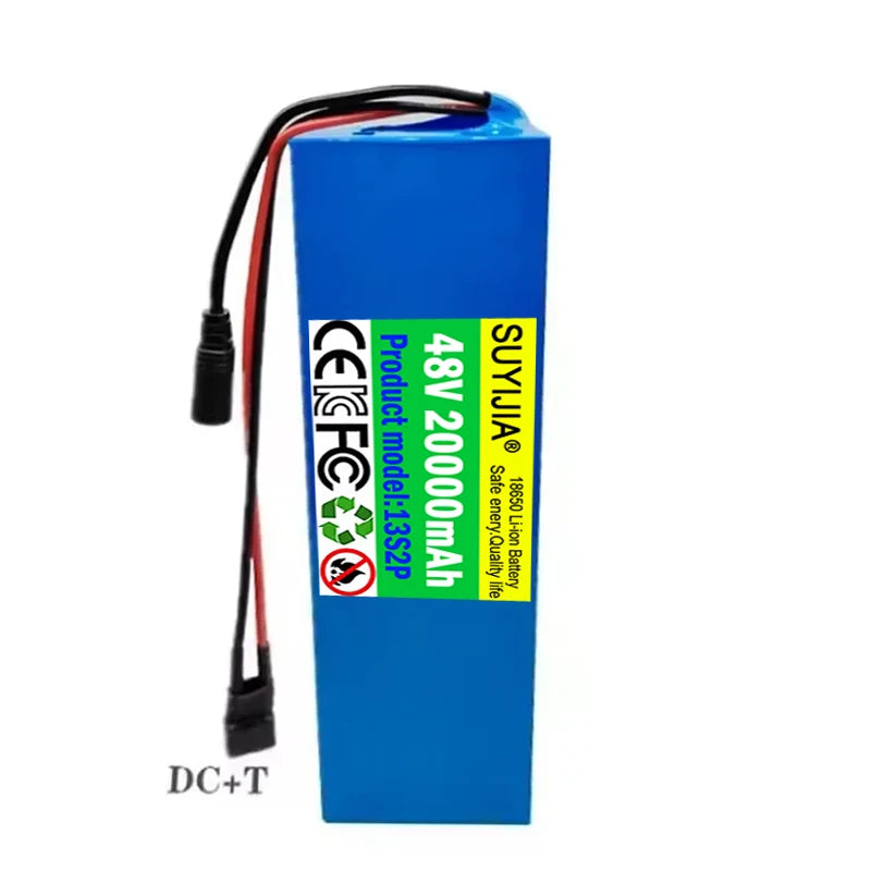 New 13S2P 48V 20000mAh Lithium Battery Pack Suitable for M365 Electric Scooter with Built-In BMS 18650 Battery Upgraded Version Zpaxo