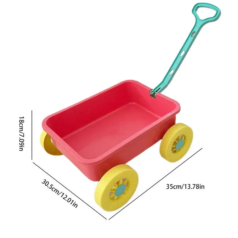 Toddler Beach Toys Early Learning Sand Play Trolley 8 Fun Outdoor Zpaxo