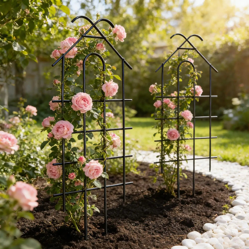 2-Pack Metal Garden Trellis for Climbing Plants & Vines Garden Trellis Zpaxo