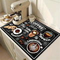 Coffee Mats Non-slip Rubber Backing Absorbent Kitchen Countertop Dish Zpaxo Style A 30x40 CM