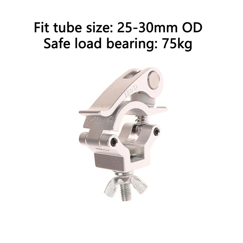 ▶1Pcs Metal Quick Release Single Ring Buckle Clamp Quick Release Clamp Aluminum Tube Pipe Quick Release Clamp Stage Accessories Zpaxo A1