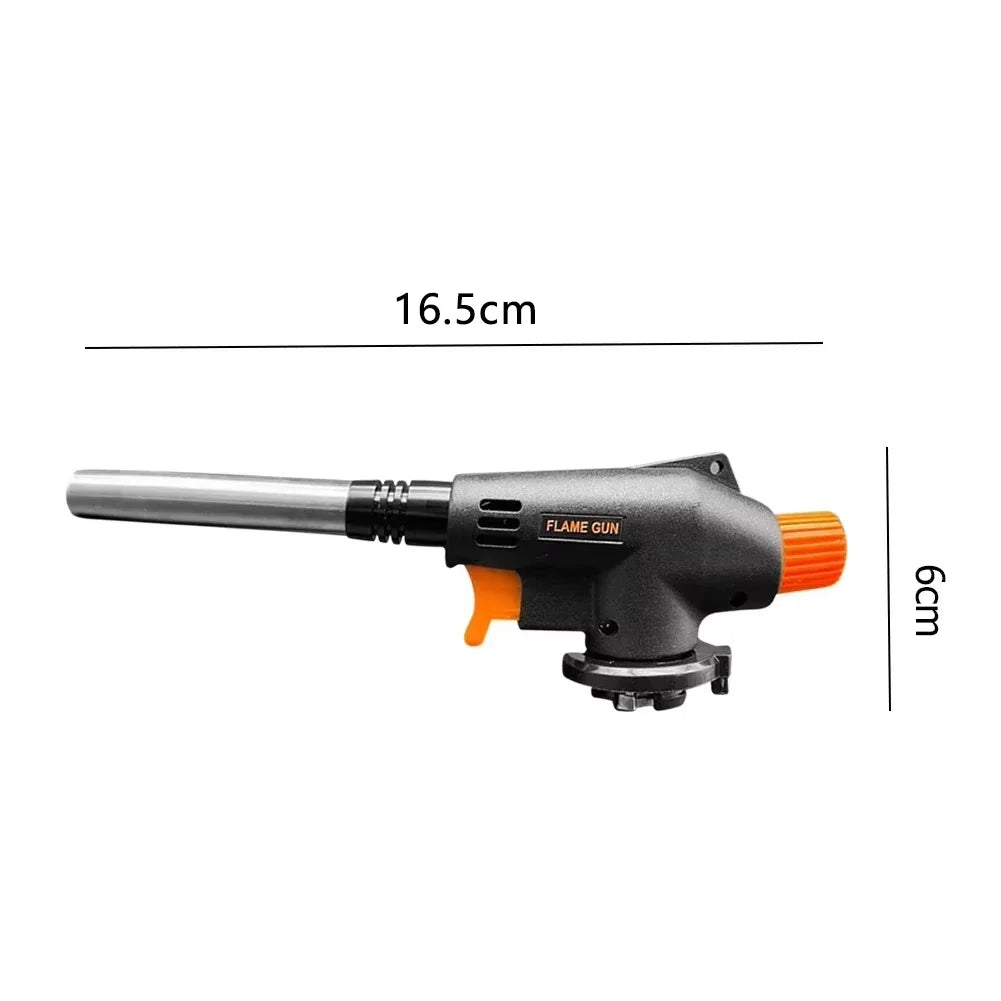 Outdoor Camping Welding Gas Burner Flame Torch BBQ Cooking Ignition Flamethrower Portable Gas Torch for Cooking And Camping Zpaxo