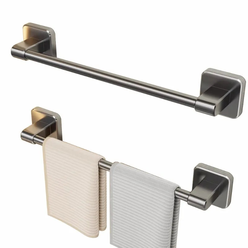 No-Drill Towel Rack 30/40/50cm – Wall-Mounted Bathroom Bar Wall Towel Rack Zpaxo
