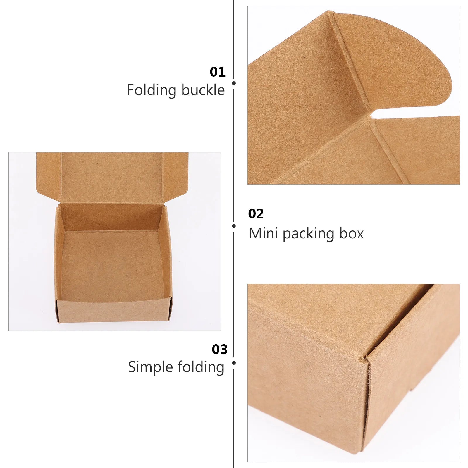 Kraft Paper Soap Packaging Boxes Foldable Corrugated Small Shipping