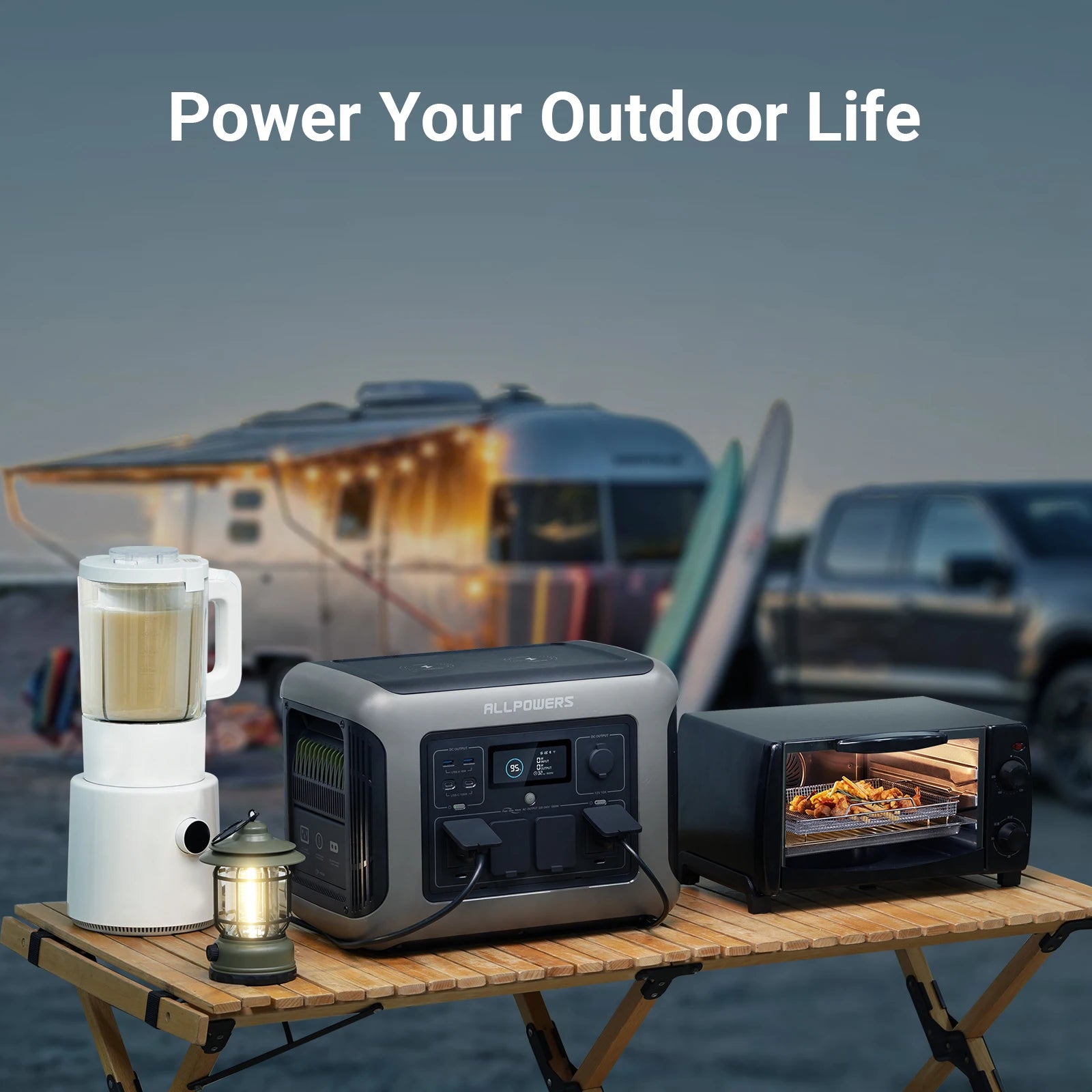 ALLPOWERS R1500 Portable Power Station 1152Wh LiFePO4 Battery 1800W Zpaxo