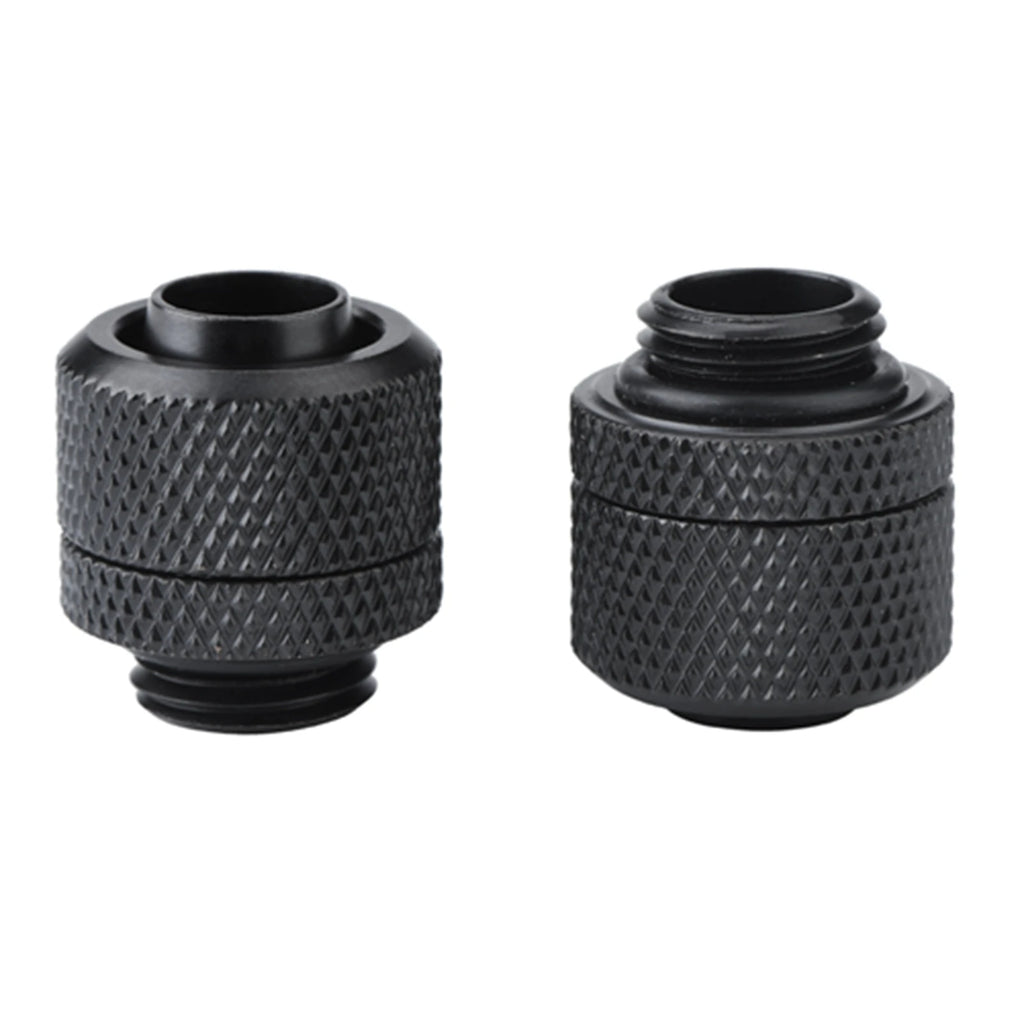 2PCS G1/4 Water Cooling Fitting Thread Flexible Tube Connector Brass Two touch Fitting for PC Water Cooling Zpaxo black