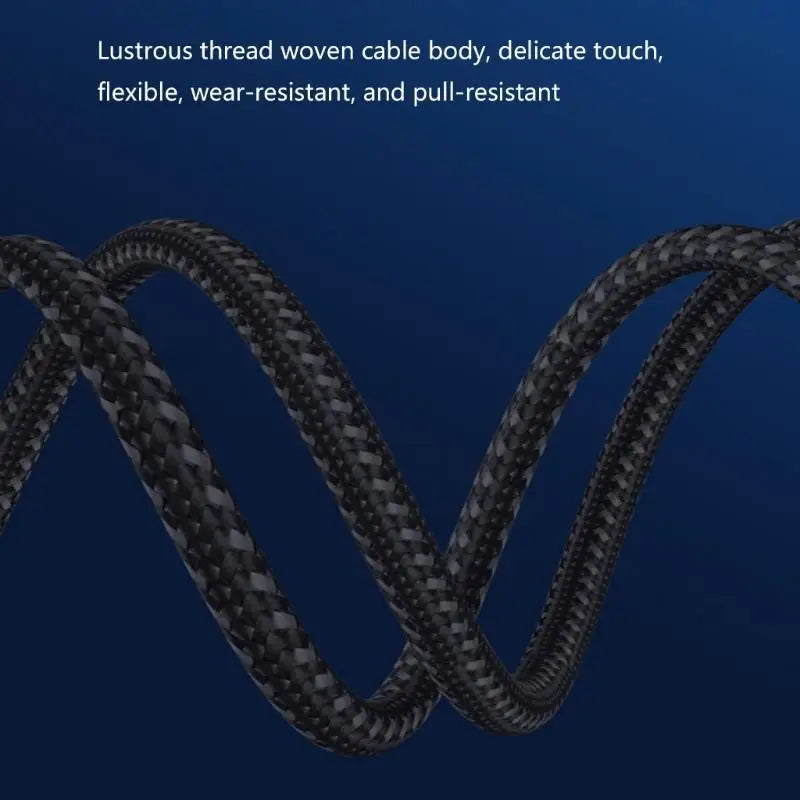 652F 1 5m Braided USB C 2RCA Stereos Sound Cord Phones Laptops Zpaxo