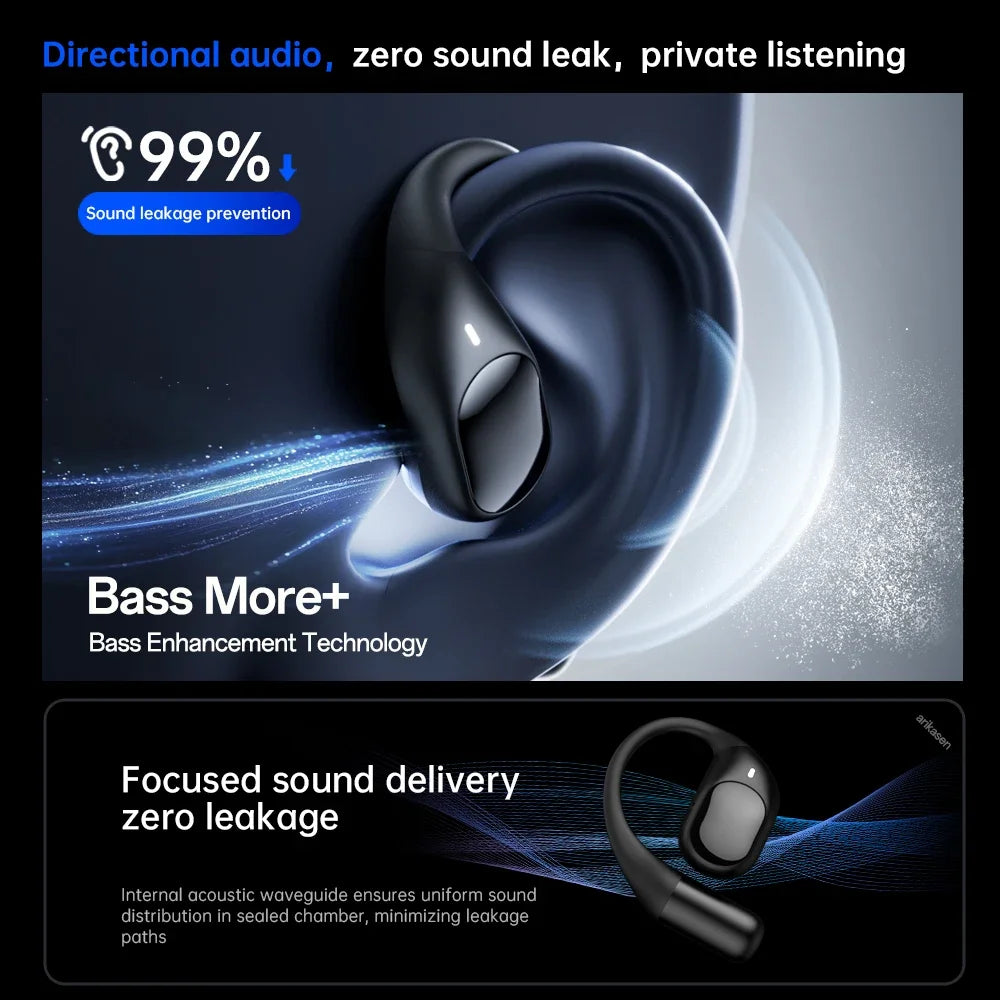 Open Sport Earbuds Wireless Open-ear Audio Freedom Effortless Fit Zpaxo