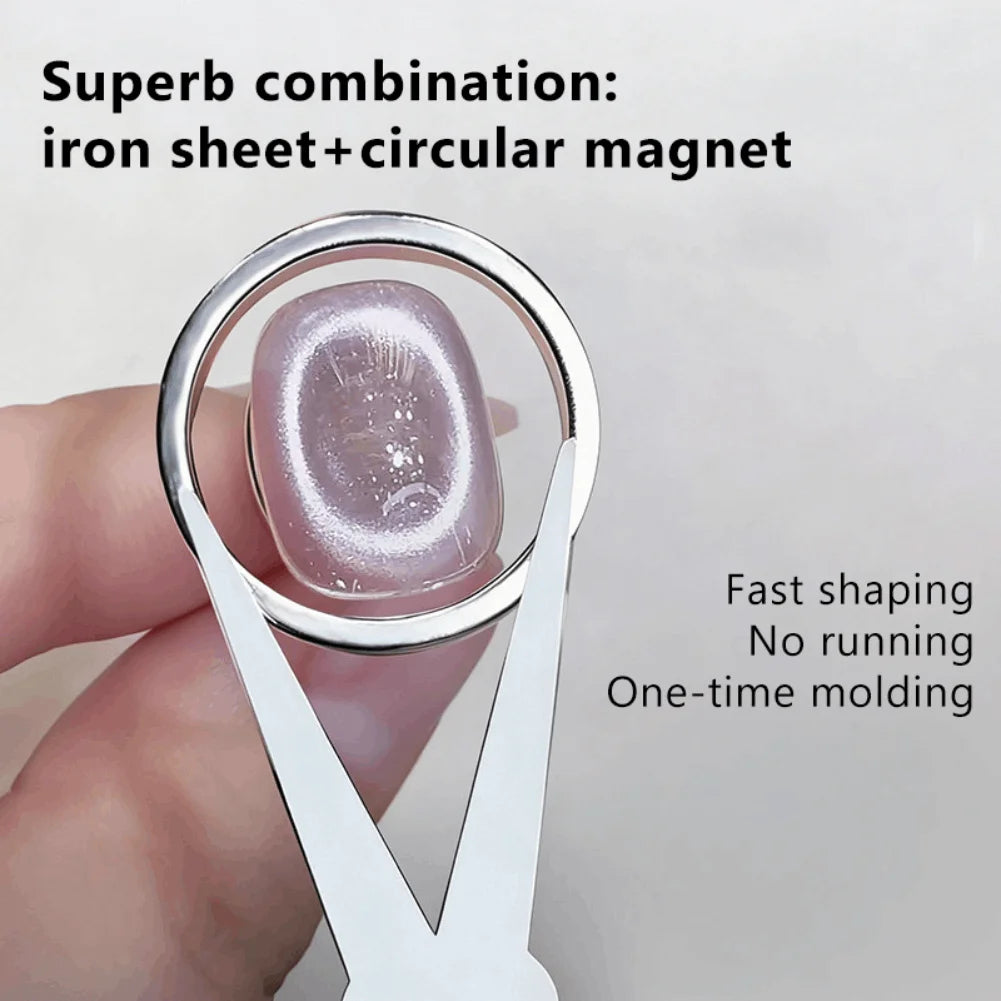 3D Cat Eye Nail Magnet Tool – DIY Magnetic Gel Polish Art Guide Nail Art Magnet Tool Zpaxo
