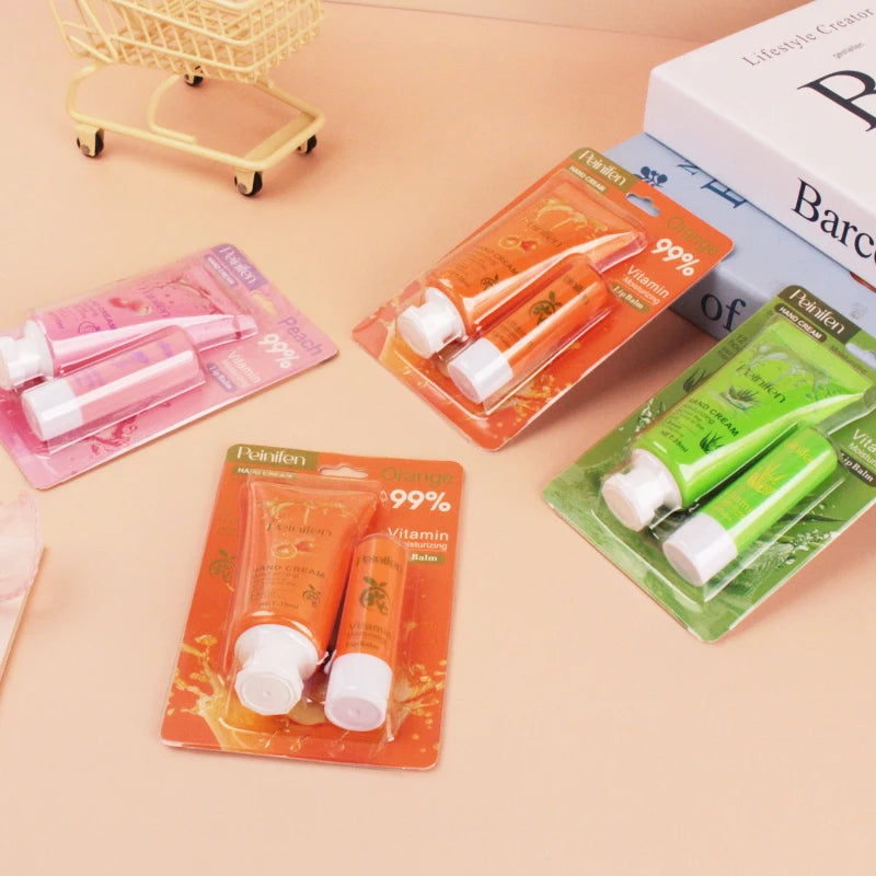 Hand Cream+lipstick Moisturizing Refreshing Non Greasy Smoothly Smear