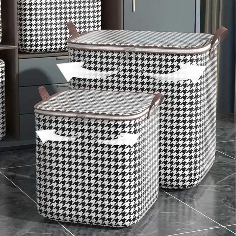 Large Foldable Storage Box – Dustproof Clothes & Quilt Organizer Foldable Storage Box Zpaxo