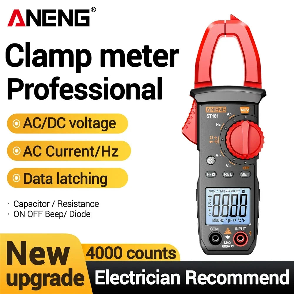 Digital Clamp Multimeter ANENG CM83 Tester 4000 Count AC DC Current