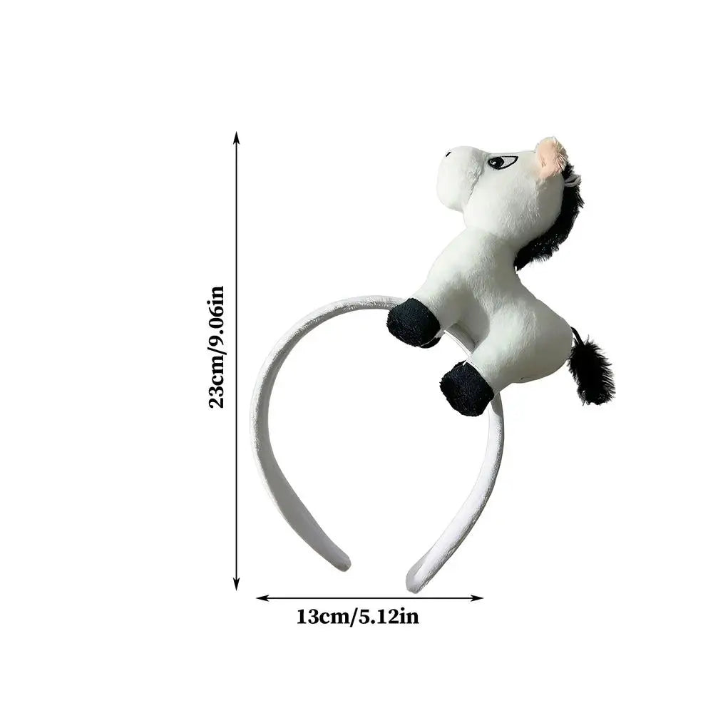 Chinese Year Headband Horse Headdress Festive Cosplay Kids Teens Zpaxo White China Mainland