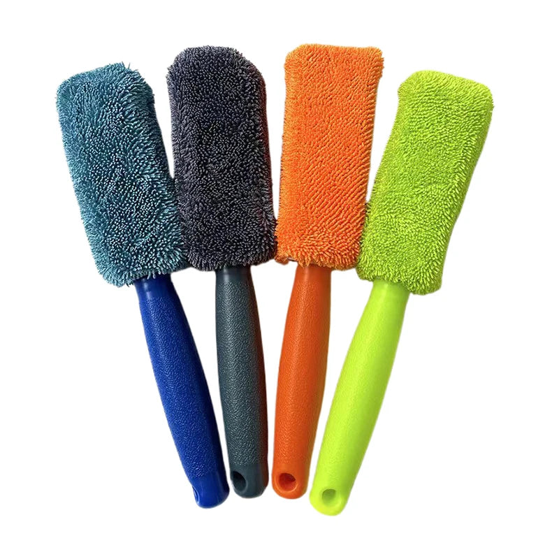 Microfiber Car Wheel & Tire Brush – Scratch-Free Auto Wash