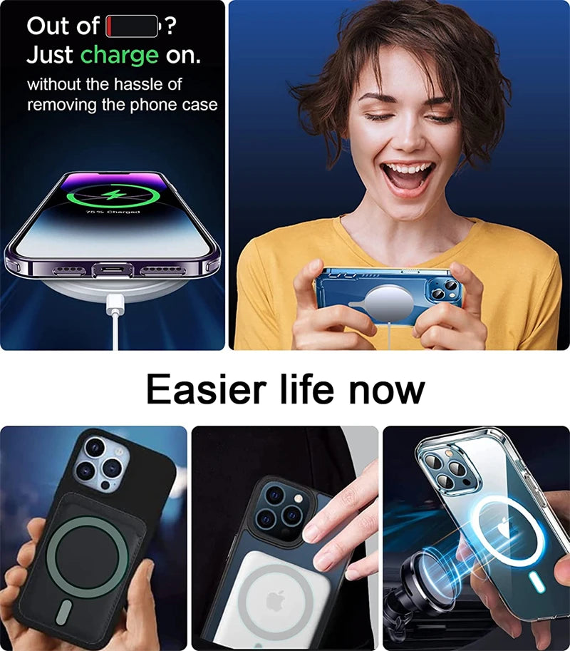 Universal Metal Plate Sticker Ring Magsafe Magnetic Wireless Charger