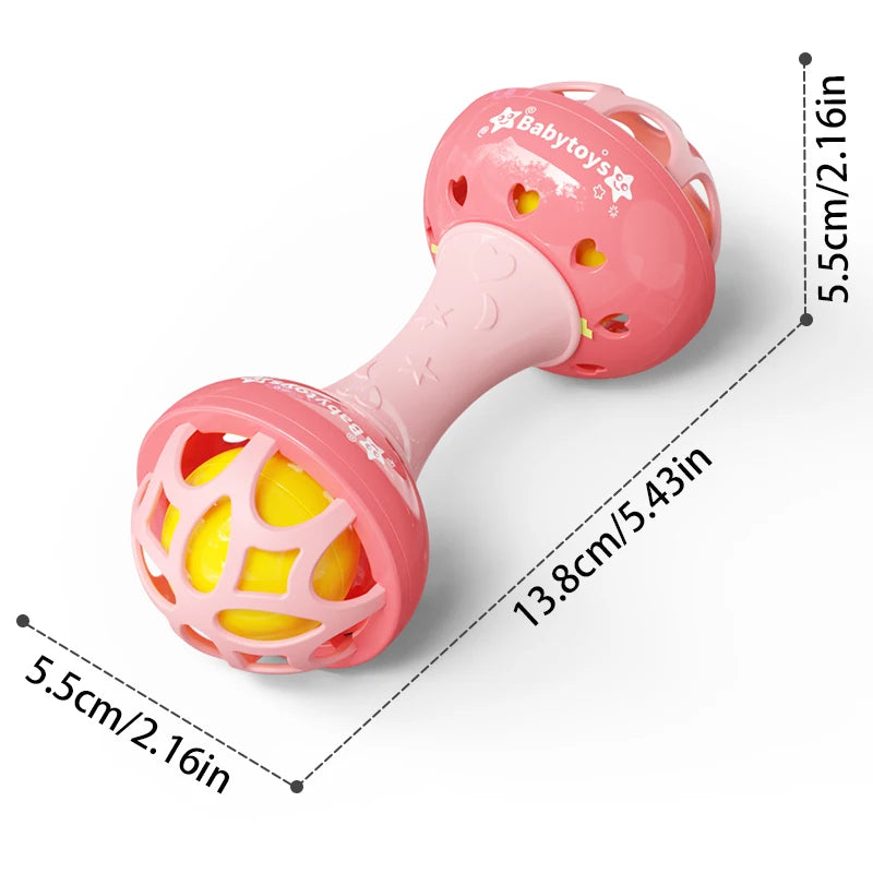 Sensory Toys Babies Pink Handheld Ball Player Bell Ringing Improve