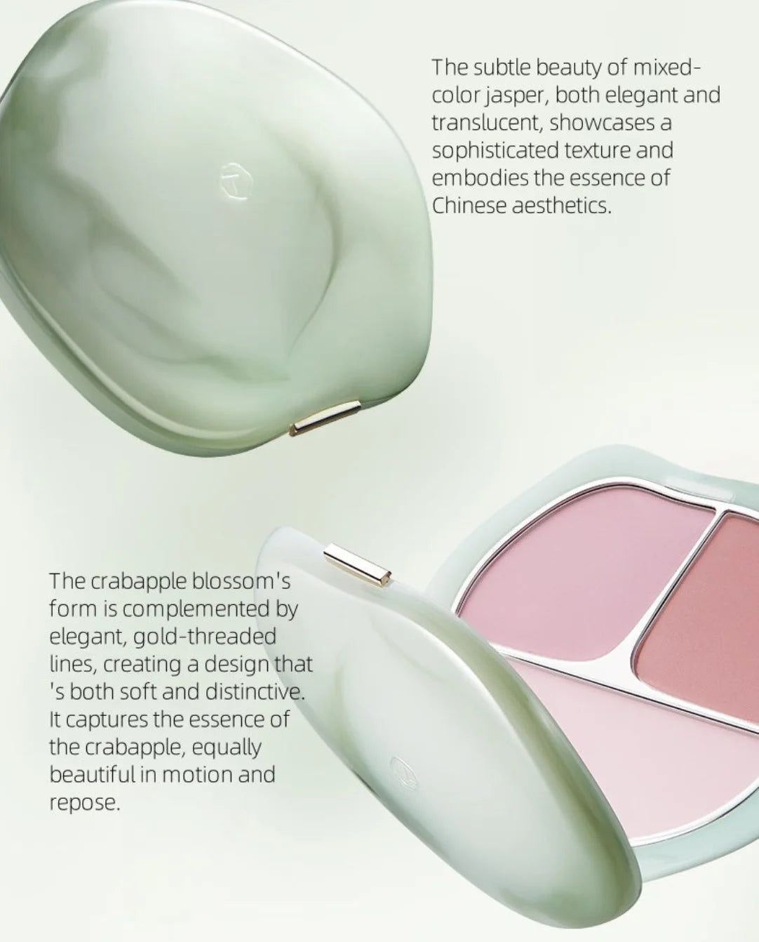 TIMAGE Vigorous Flowing Jade Rouge Palette Cheek Natural Makeup Zpaxo