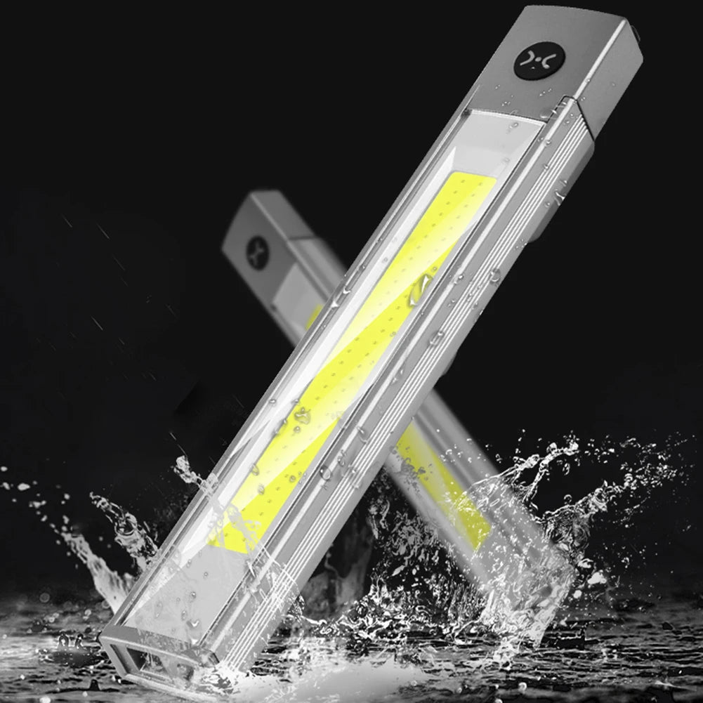 LED+COB Work Inspection Flashlight USB-C Rechargeable Pocket Penlight