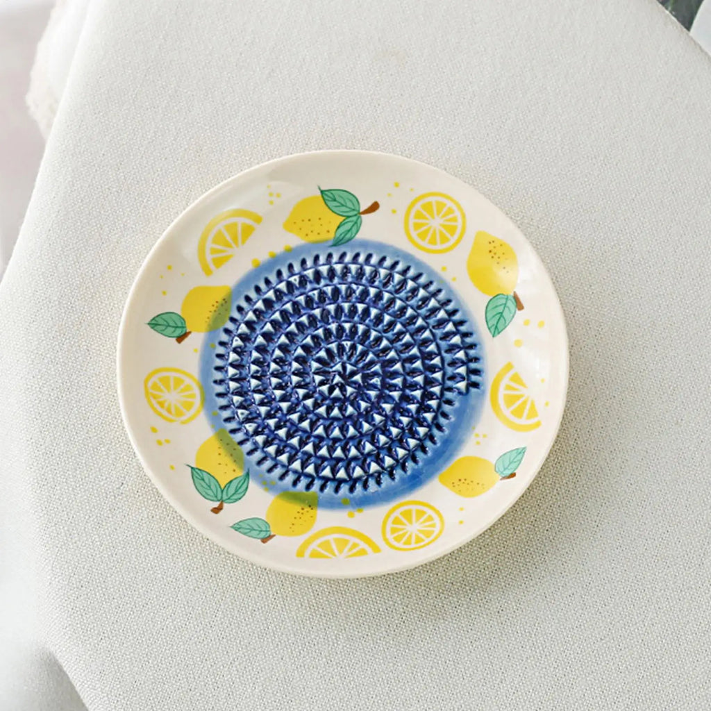 Fruit Manual Ginger Garlic Ceramic Grater Plate Grinder Dish Frutero