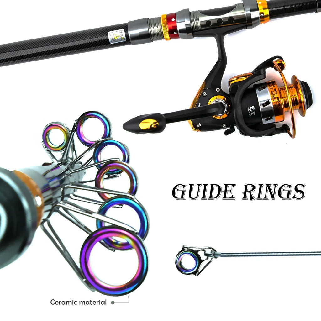 Carbon Fiber Telescopic Fishing Rod – Spinning & Baitcasting