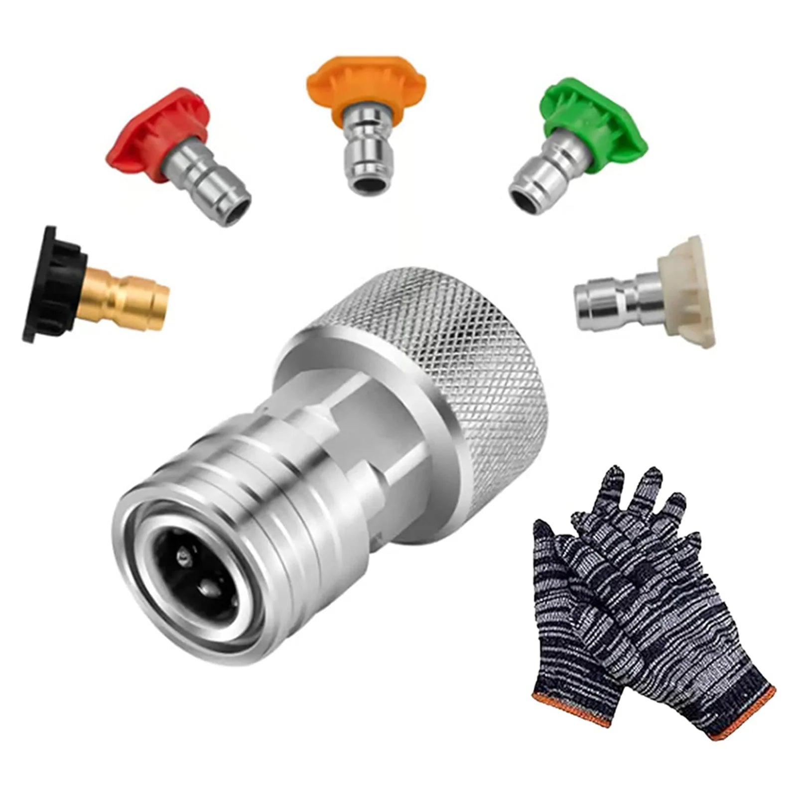 Garden Hose Mini Power Washer Adapter Car Washing Nozzle Attachment