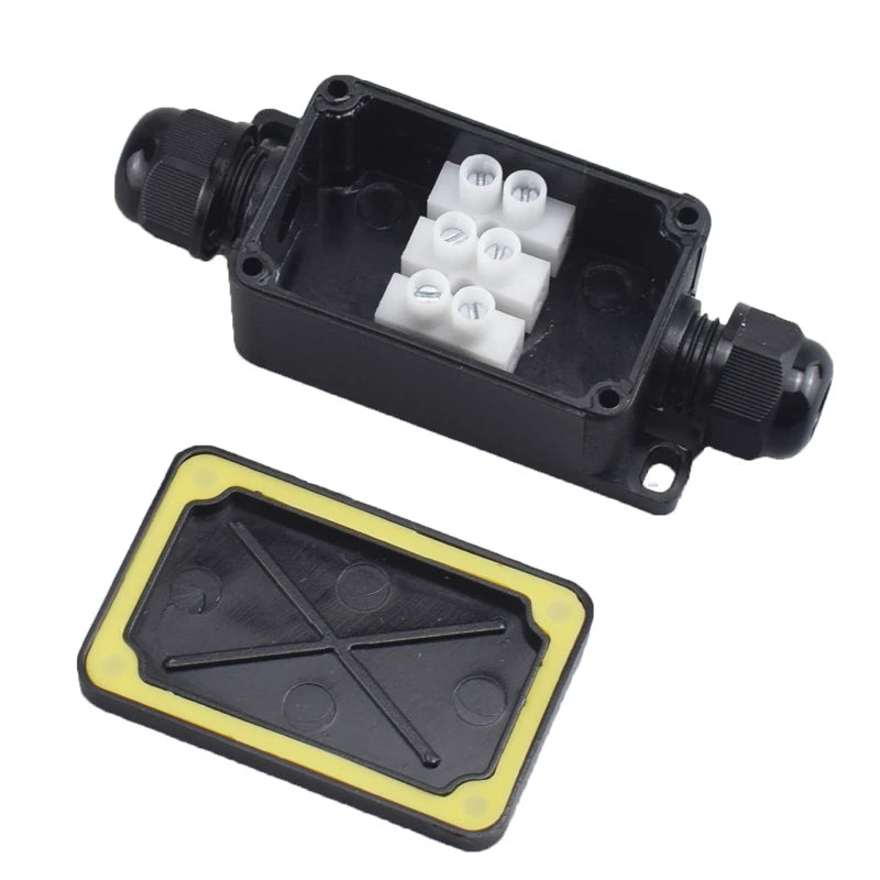 IP66 Waterproof Junction Box 2 Way 3 Cable Connector Sealed Retardant