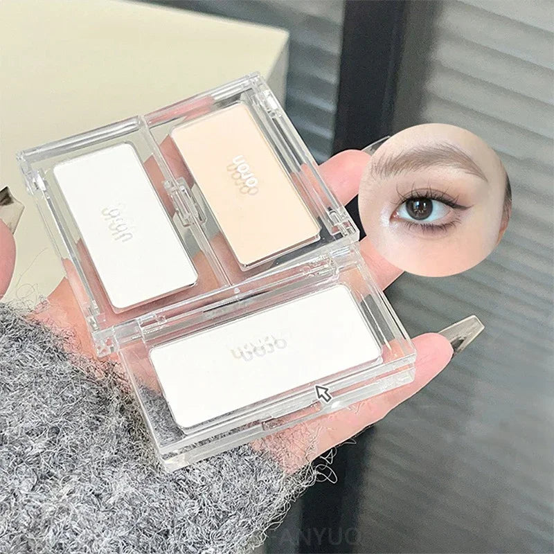 Matte Highlighter Palette Naturally Brightening Contouring Makeup Zpaxo