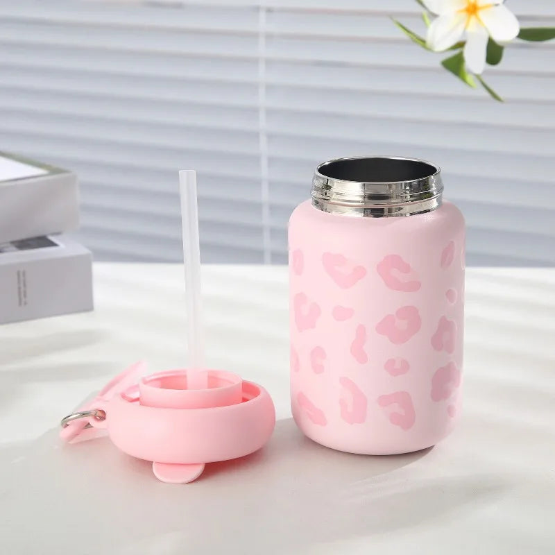 350ml Leopard Print Insulated Cup – 304 Stainless Steel Travel Insulated Travel Cup Zpaxo