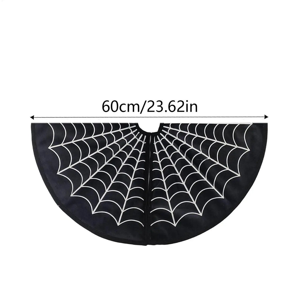 Halloween Tree Skirt Spider Web Horror Mat Indoor Outdoor Fall