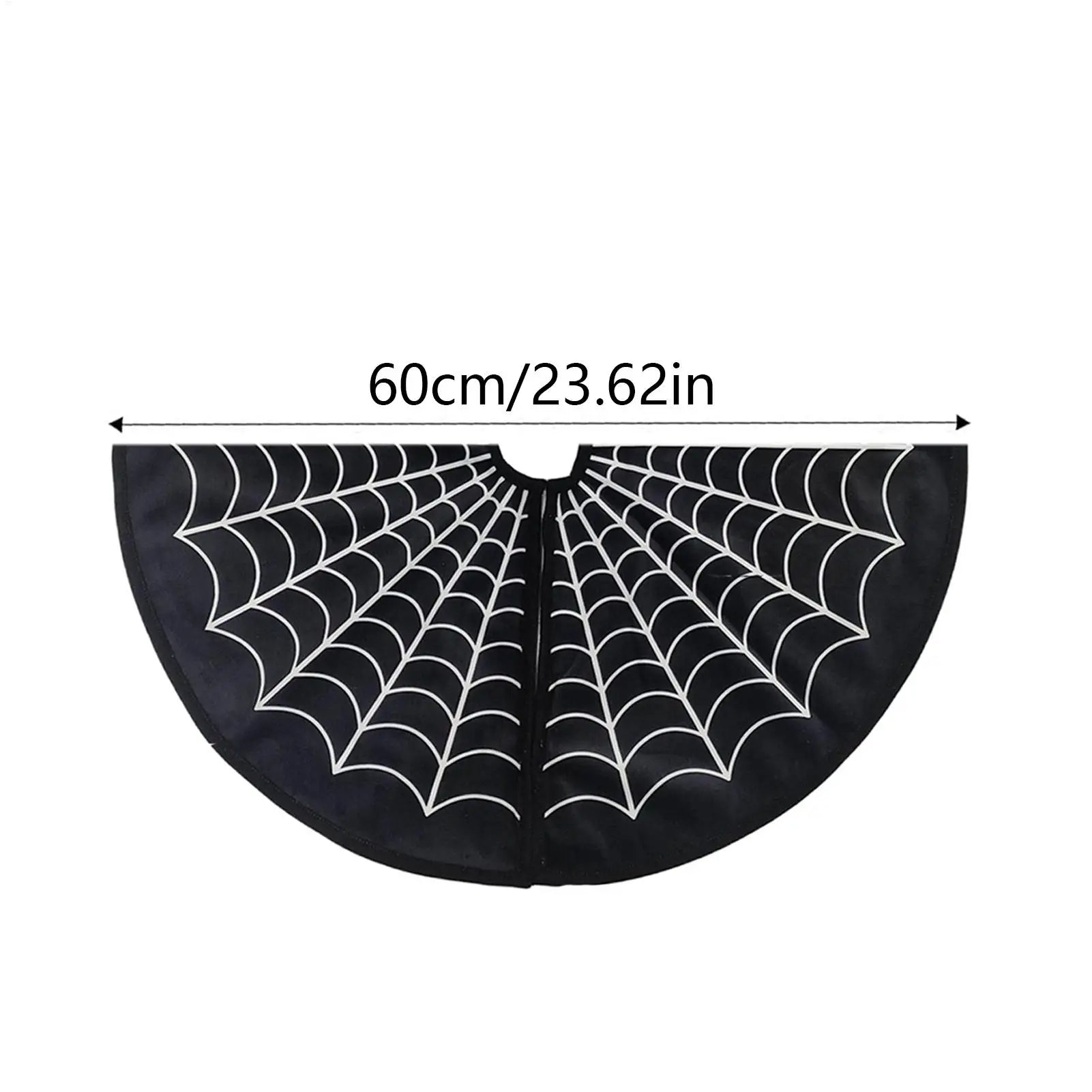 Halloween Tree Skirt Spider Web Horror Mat Indoor Outdoor Fall