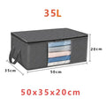 Clothing Storage Box Large Capacity Laundry Storage Organizers Transparent Clothing Storage Large Dust Zipper Closure Zpaxo 1PCS-35L