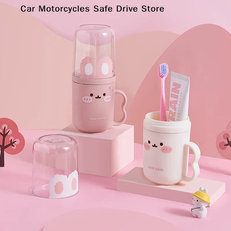 CMNew Cute Wash Cup Household Tooth Portabletoothbrush Storage Box