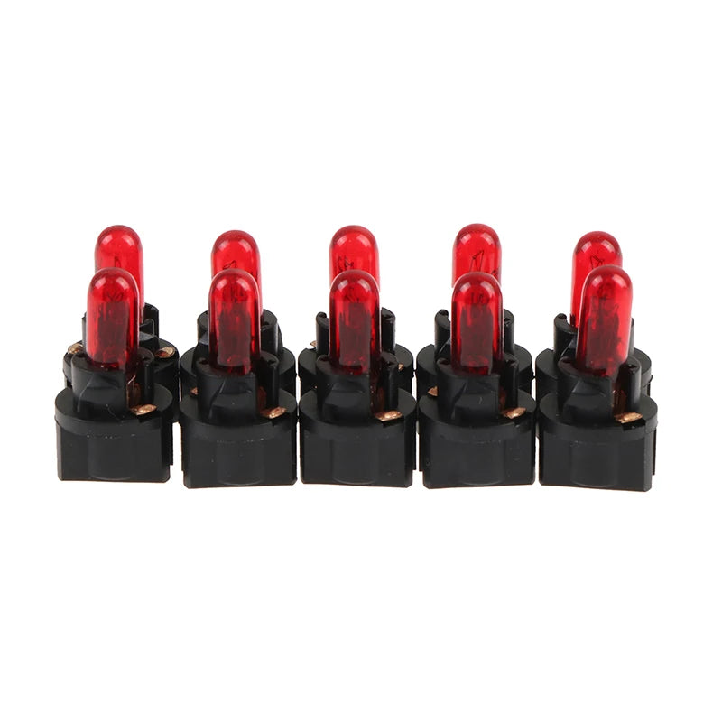 CM10PCS T5 5 Led Bulb W1 2WCar Interior Lights Dashboard Heating Zpaxo Red