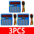 TM1638 Digital LED Display 8-Bit Tube Board 3-Wire 16 Keys 8 Bits Zpaxo 3PCS
