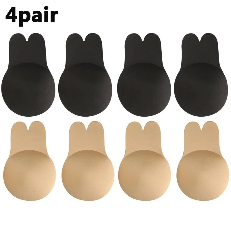 Silicone Adhesive Lift Bra & Nipple Covers – Invisible Reusable