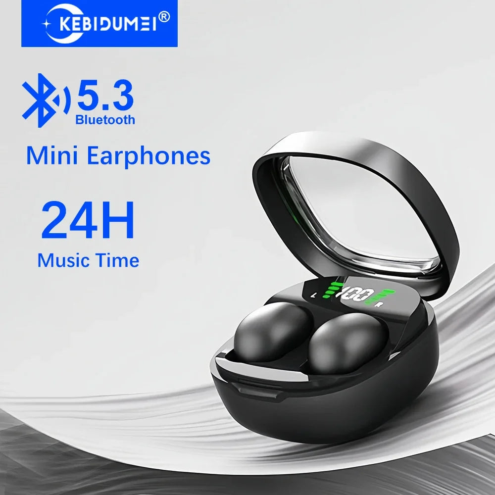 KEBIDUMEI Invisable Mini Earphones Bluetooth 5 3 Headphones Touch