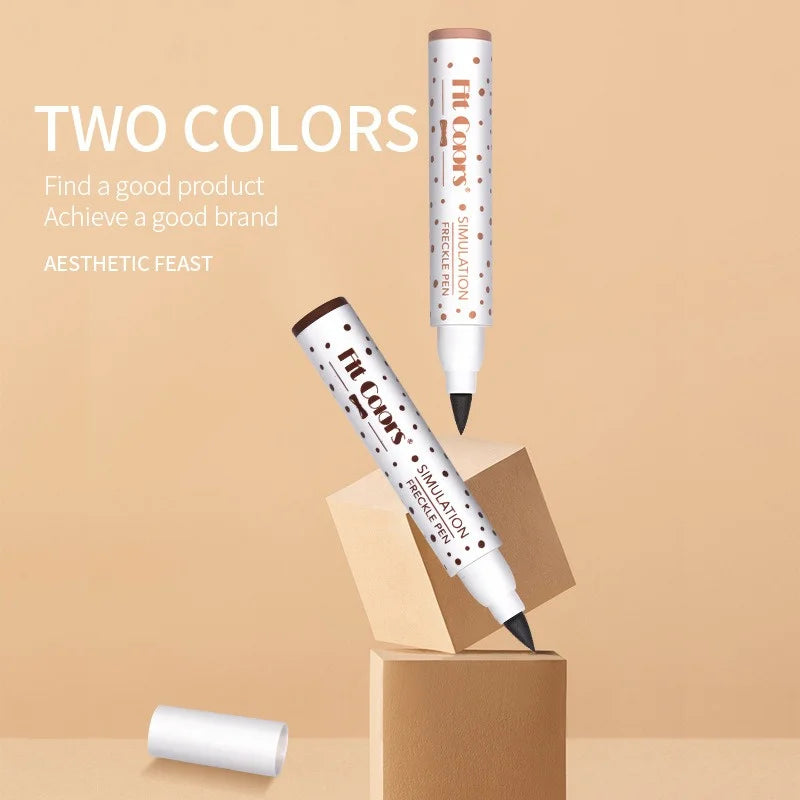 Freckles Pen Waterproof Natural Simulation Fake Spot Makeup Tool Lasting Waterproof Face Dot Spot Pen Eyeliner Durable Cosmetics Zpaxo