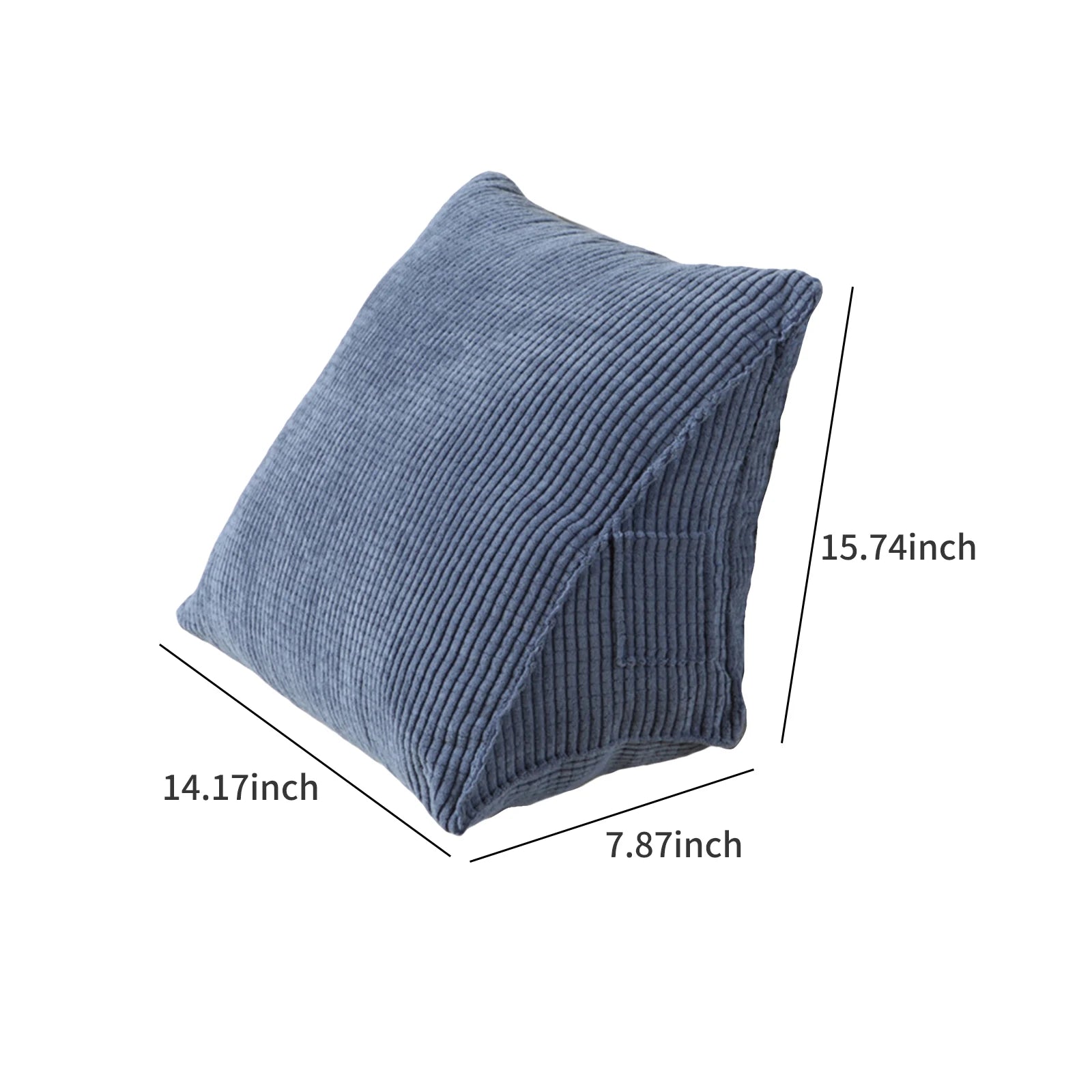Triangle Pillow Cushie Pillow with Zip Pocket Triangle Wedge Bolster Small Back Support Cushie Pillows for Office Home Bed Sofa Zpaxo