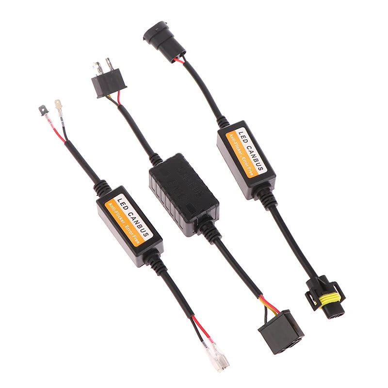 LED Canbus Decoder Car Headlights Error Resistor H4 H7 H11 Adapter