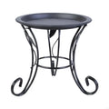 Practical Metal Flower Rack Small Plant Display Shelf Metal Flowerpot Stand Zpaxo Black CN