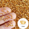 50g Fake Gold Stone Flakes Metallic Glass Glitter Sprinkles Resin Inclusions Embellishment for Resin Art Jewelry Making Supplies Zpaxo gold 50g S
