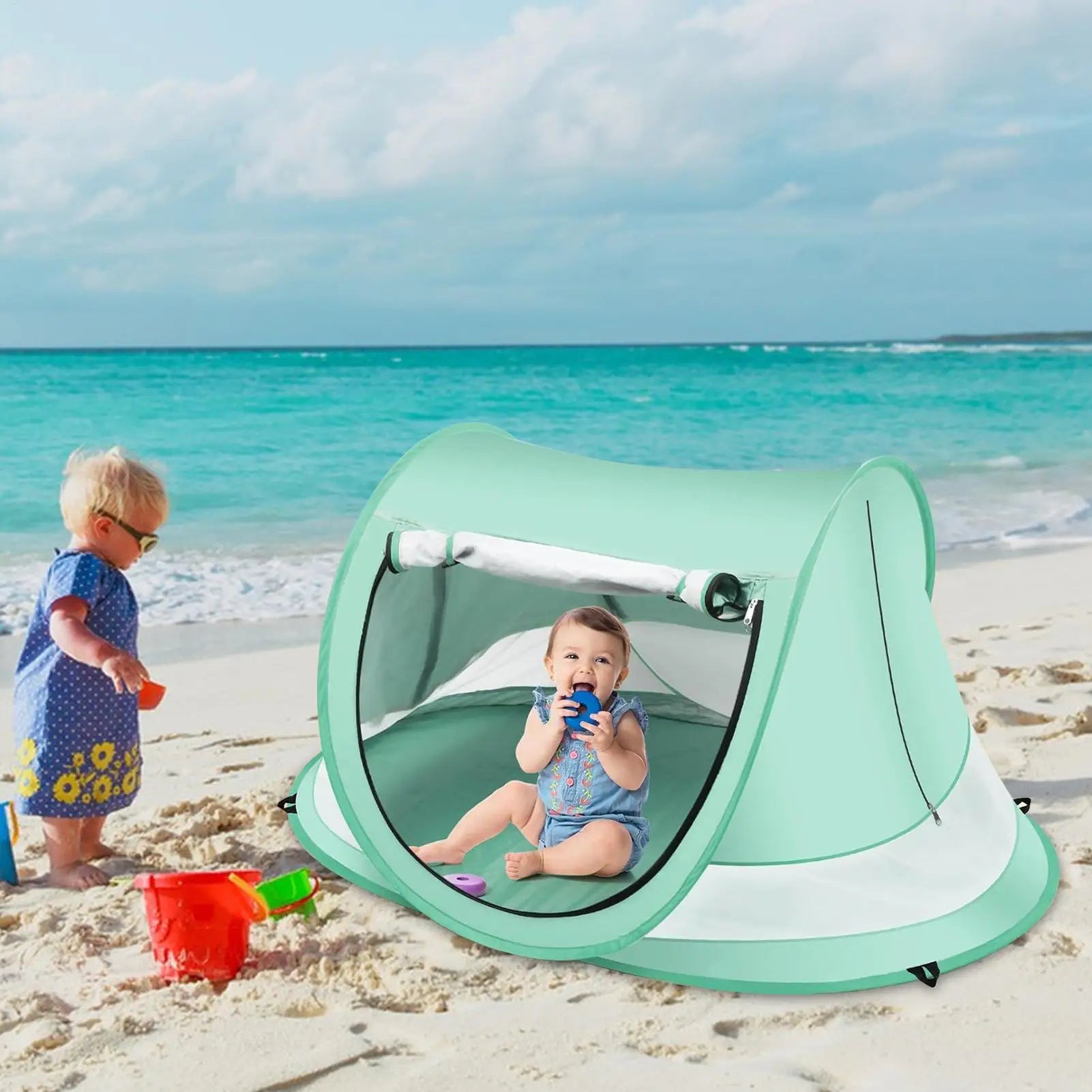 Kids Beach Tent UPF 50 Children Folding Canopy Game Backyard Vacation