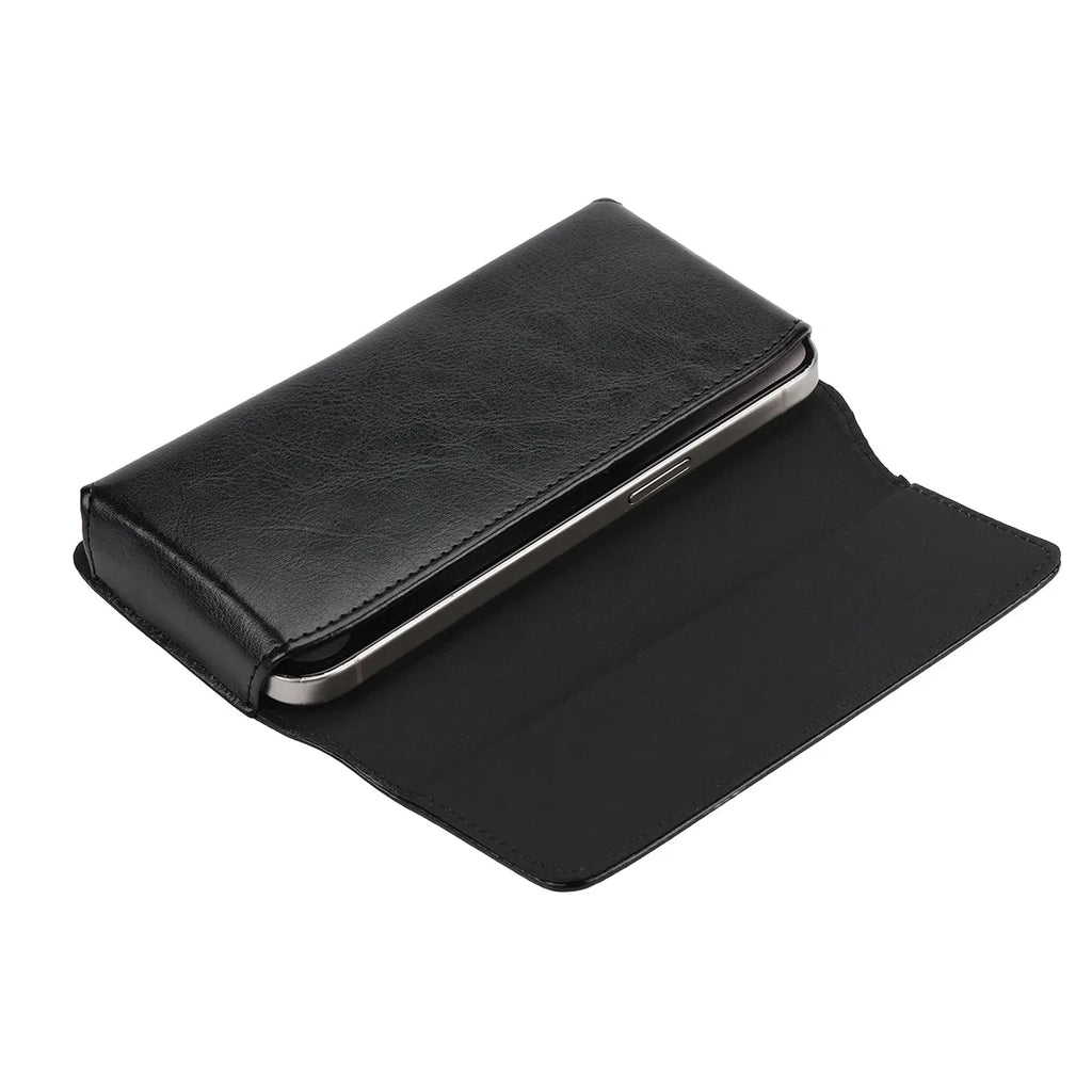 4 0- Phone Bag Leather Holster Belt Clip Case Iphone 17 16 15 14 Max
