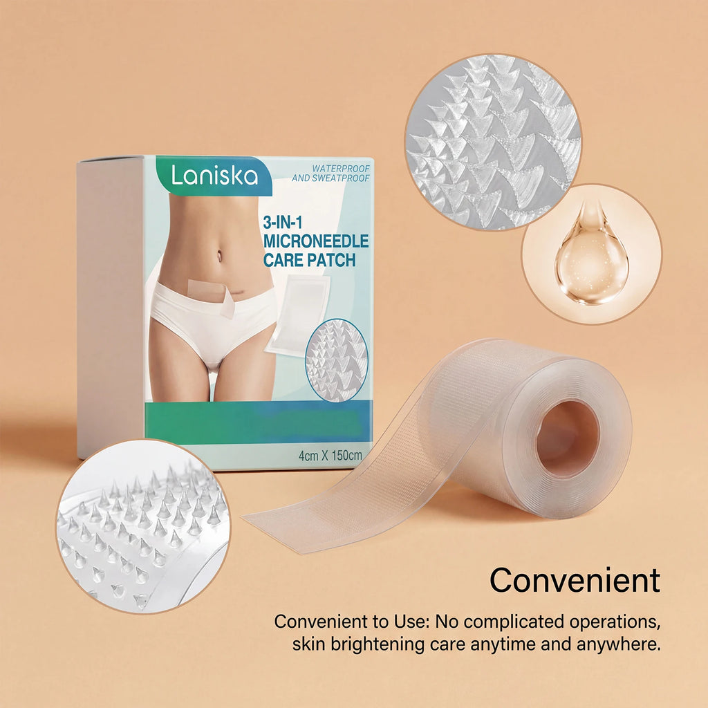 Hyaluronic Acid 0.25mm Microneedle Patch Body Care Skin Nourishing Moisturizing Tape Repairing Smooth Skin Gentle 4cm*150cm Zpaxo
