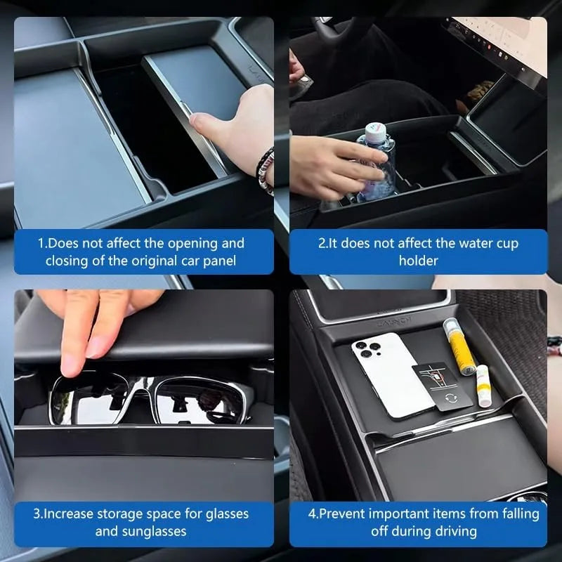 Tesla Model 3 Highland & Model Y Center Console Organizer Tray