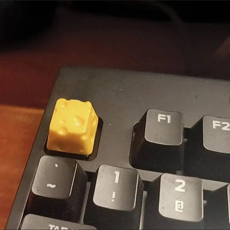 652F Crosses Stem Compatible Cheese Themed Resins Keycap Fun Addition Zpaxo