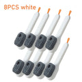 16-1PCS Multifunction Cleaning Shoe Brush Soft Automatic Liquid Shoe Brush Long Handle Clothes Soap Brush With Hook Clean Tool Zpaxo Light Yellow