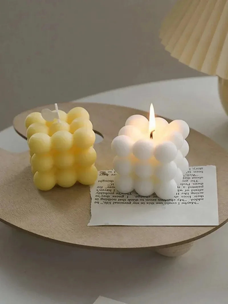 Creative Ball-shaped Soy Wax Magic Cube Aromatherapy Candle High-end