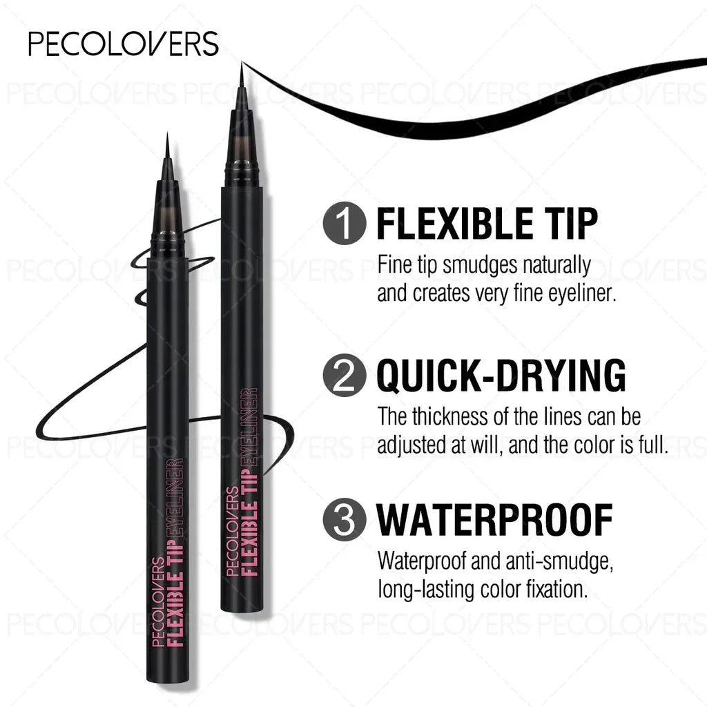 1PC Sleek Smooth Liquid Eyeliner & Eyebrow Pen - Waterproof, Effortless To Apply, Ultra-Lightweight Zpaxo